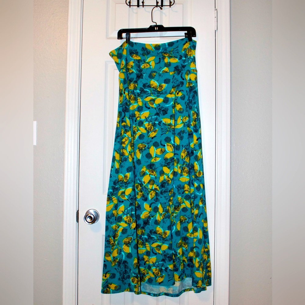 LulaRoe multicolored maxi skirt XL